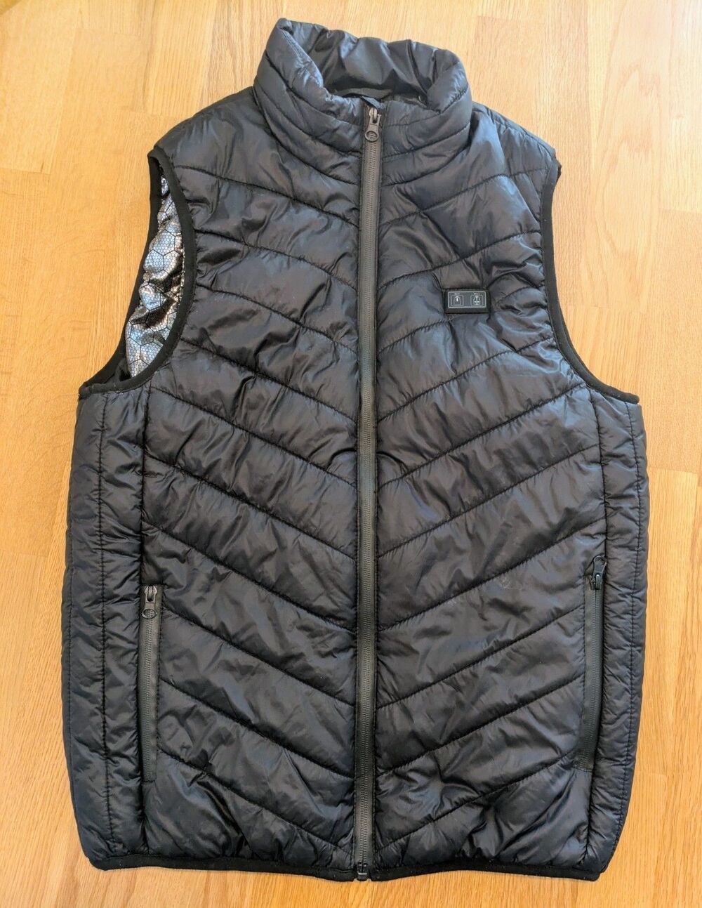 Heated Vest 2 Level US Sz M Unisex Black No Battery Pack